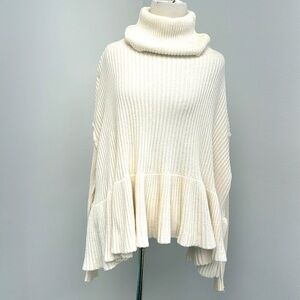 Free People Sweater Long Sleeves Cowl Neck